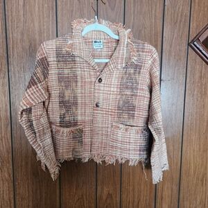 Bird Tweed Jacket with Fringe